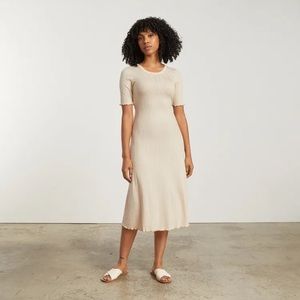 Everlane Ribbed Open Back Dress